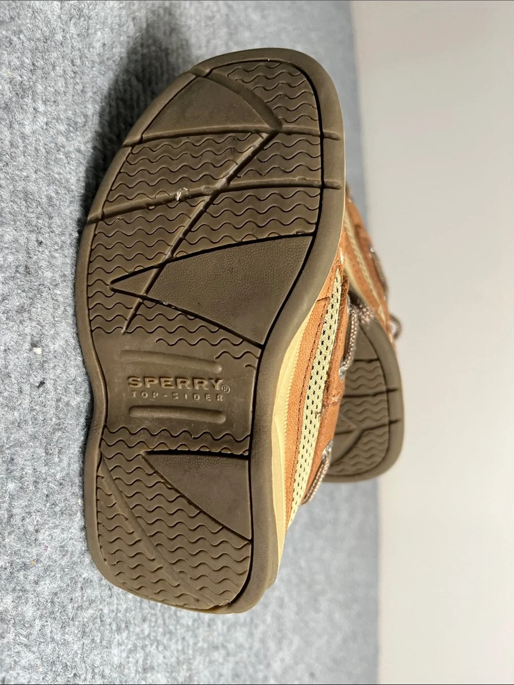 Sperry suede play upper